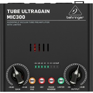Behringer MIC300 Audiophile Vacuum Tube Preamplifier with Limiter - 1 of 4
