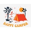 Adventure Society Happy Camper Adult Crew Neck Long Sleeve Tee - 2 of 2