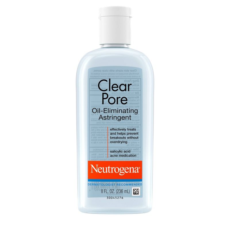 Neutrogena Clear Pore Oil-Eliminating Facial Astringent, Pore Clearing Treatment for Acne-Prone Skin - 8 fl oz, 1 of 10