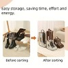Durable PVC Shoe Storage Bags - Moisture & Moisture-Resistant, Dust-Proof with Transparent Window, Portable Handheld Boot Protectors, Hanging - 3 of 4