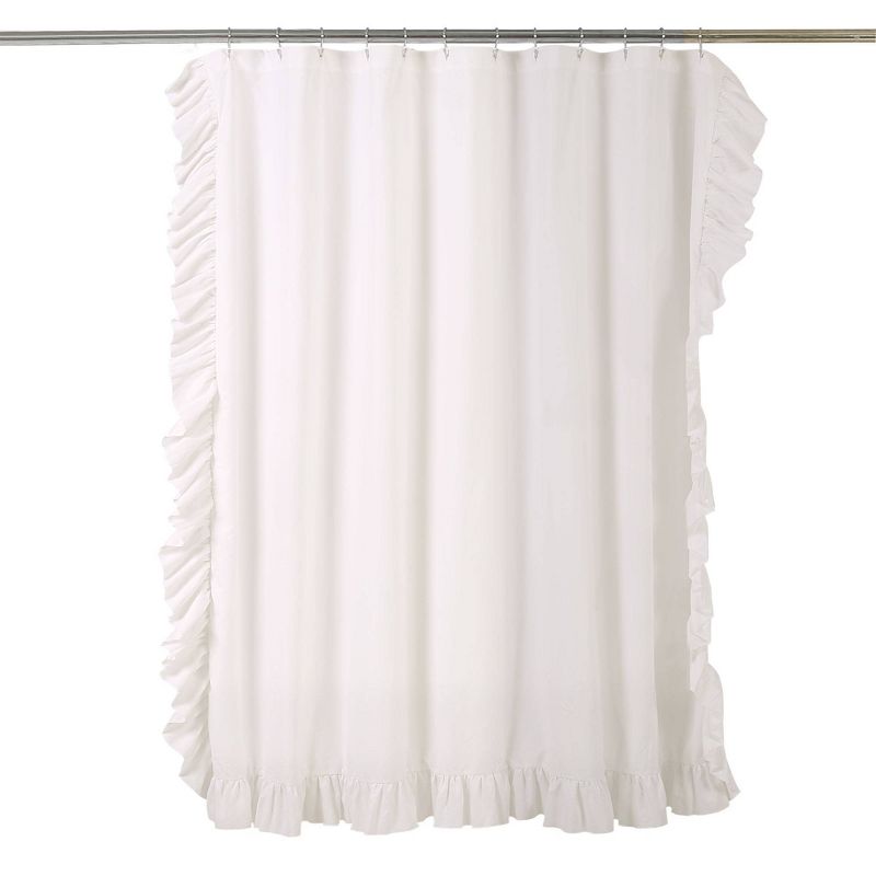 Reyna Solid Shower Curtain White - Lush D&#233;cor, 5 of 8
