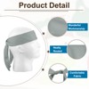 Unique Bargains Polyester Elastic Running Sports Workout Head Ties Sweatbands 3 Pcs Dark Grey - 3 of 3