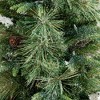 Nearly Natural 4' Pre-Lit Artificial Mixed Pine Snowed Christmas Tree with Pinecones in Decorative Planter - 3 of 4