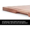 Farberware Maple Wood Cutting Board With Juice Groove and Handles, 14x20-Inch, Natural - 4 of 4