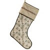 Pine and Pinecone Print Stocking 20"H - 2 of 2