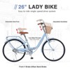 Aukfa 26 Inch Women's Bicycle Single Speed Folding Women's Bicycle, Durable Steel for Easy Storage and Commuting Multi-Color - 4 of 4