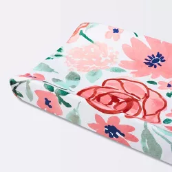 Plush Changing Pad Cover In Bloom - Pink Floral - Cloud Island™