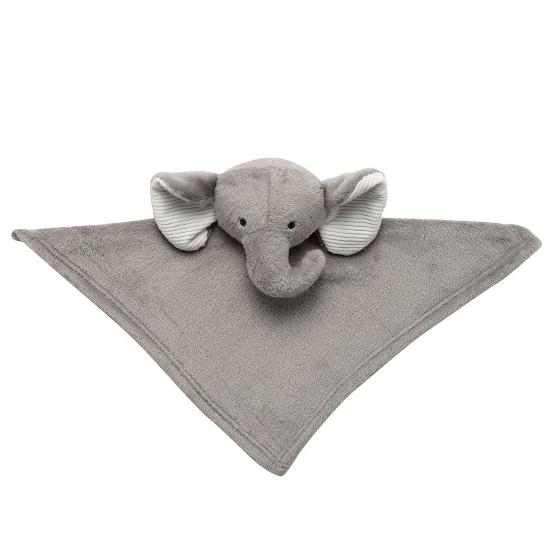 Lambs & Ivy Gray Elephant Soft Baby/Child/Toddler Plush Lovey Security Blanket, 4 of 5