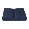 DMI Dual Cut Foam Coccyx Cushion, Firm Support for Chairs & Wheelchairs, 16 x 18 x 3 in - 2 of 4