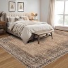 Washable Vintage Border Runner Rug Non-Slip Low Pile Stain-Resistant Boho Throw Carpet for Kitchen Hallway Living Room Bedroom. - 3 of 4