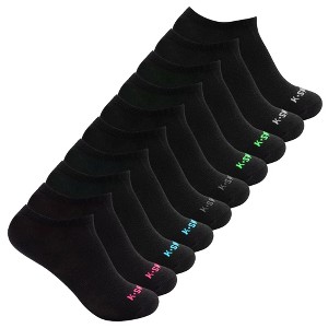 K-Swiss Women's 10 Pairs Athletic Low Cut Socks - Workout, Running, Active Socks - 1 of 4
