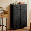 AZL1 Life Concept Utility Storage Drawers Stylish and Functional Storage, 10 Drawer Dresser for Nursery, Closet, Entryway, Black, 31.5"*11.8"*45.6" - 4 of 4