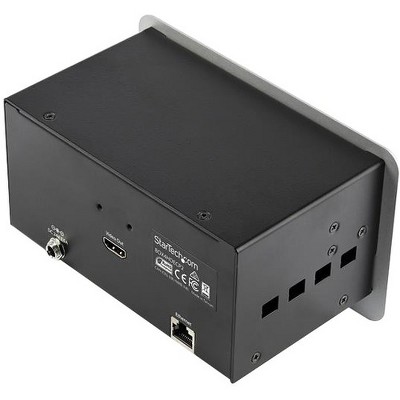 StarTech.com Conference Table Connectivity Box for A/V - USB Charging - LAN - HDMI / VGA / DisplayPort Inputs - HDMI Output - 4K