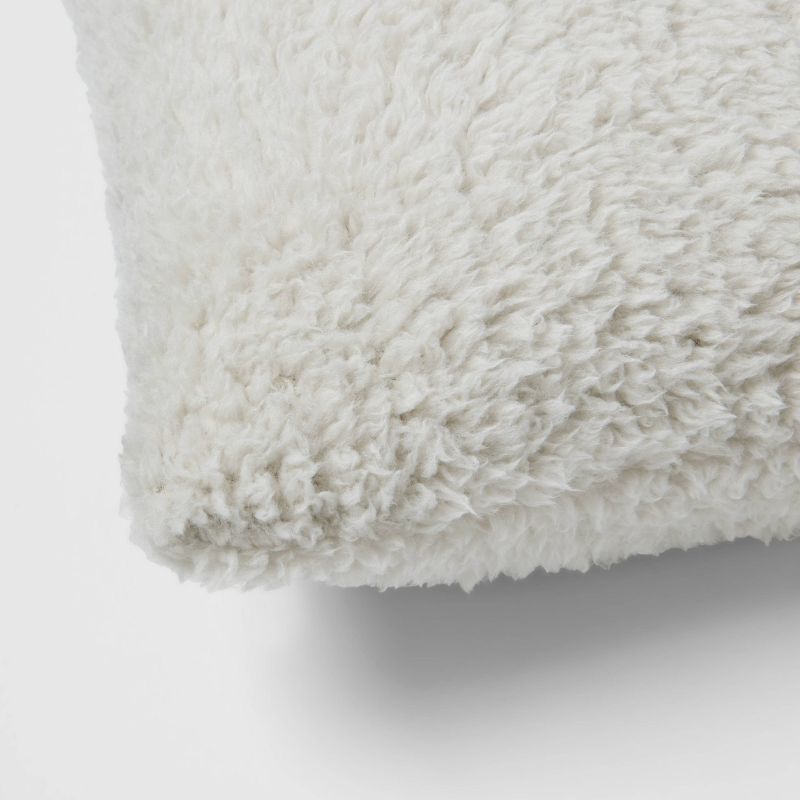 Faux Shearling Square Pillow - Room Essentials™, 6 of 9
