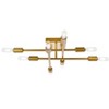 Elegant Lighting Script 8 lights brass flush mount - 3 of 4