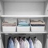 Racxily (3 pack)Wide Plastic Slanted Closet Organizer, Arctic White - 4 of 4