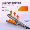 NEXPURE Curling Iron, Ionic Hair Crimper Tool, Hair Curler Waver Curling Wand with Ceramic 3 Barrel - 4 of 4