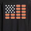 Men's - Instant Message - Hot Dog American Flag Long Sleeve Graphic T-Shirt - 2 of 4