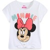 Disney Minnie Mouse Girls 5 Piece Set with 2 Tops, Leggings, Shorts & Scrunchie for Toddlers & Big Kids - Size 2T - 2 of 4