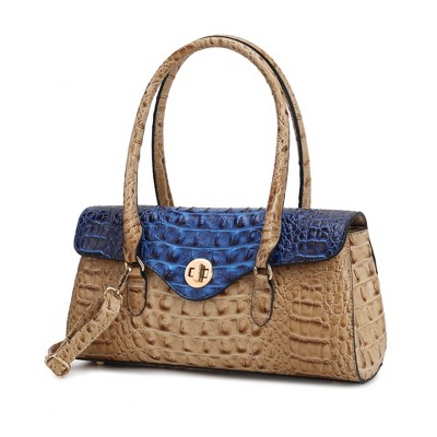 MKF Collection Liviana Women’s Shoulder Bag Croc-Embossed Chic and Versatile Timeless Handbag by Mia K
