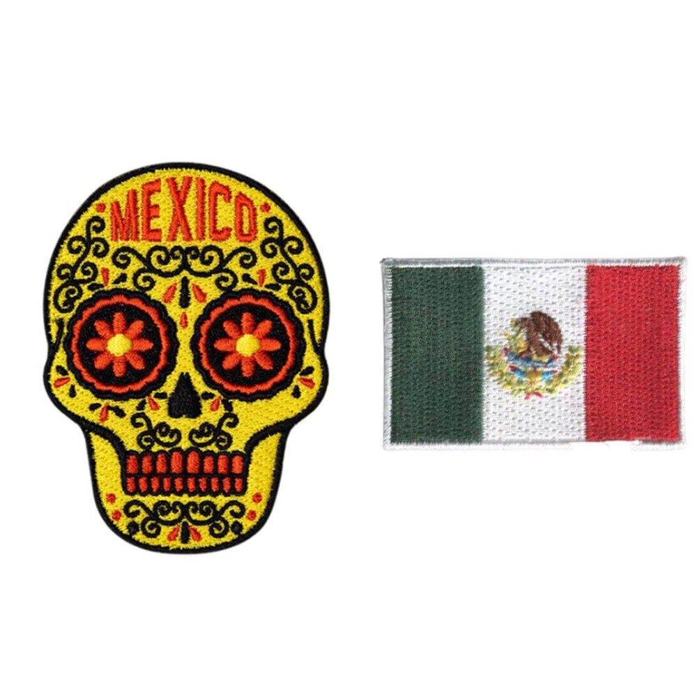 Photos - Accessory HEDi-Pack Hook and Loop Patch 2pk - Mexico and Mexico Country Mini Flag