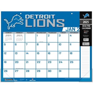NFL Detroit Lions 2025 22"x17" Desk Calendar - 1 of 4