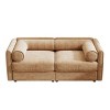 Stylish Chenille 2-Seater Sofa with Storage Seat, Cylindrical Backrest and Armrests, Modern Loveseat Hidden Storage Space-Tanpinhause - 4 of 4