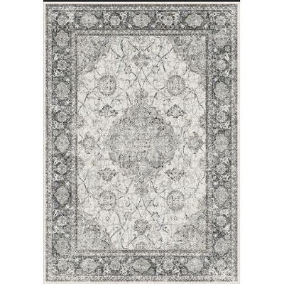 Area Rugs Traditional Vintage Floral Printed Rug Washable Non Slip Floor Carpet Soft Low Pile Rug for Living Room