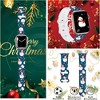 HTUTWOO Chic Breathable Christmas Bands Compatible with Apple Watch 38mm 40mm 41mm,Soft Silicone Sports Wristband Strap for iWatch Series & SE, White - 2 of 4