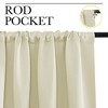 NICETOWN Blackout Curtains Rod Pocket Thermal Insulated Privacy Drapes (2 Panels) - 4 of 4