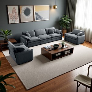 3-Piece Sofa Set with Cushions & Pillows - 1 of 4