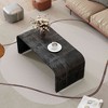 VYNXARIA Curved Art Deco Minimalist Coffee Table for Elegant Living Spaces - 2 of 4