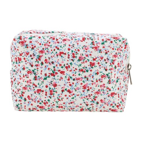 Unique Bargains Women's Floral Octagonal Travel Cosmetic Bag 1 Pc - image 1 of 3