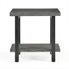 Pomona Metal and Reclaimed Wood End Table Slate Gray - Alaterre Furniture - 4 of 4