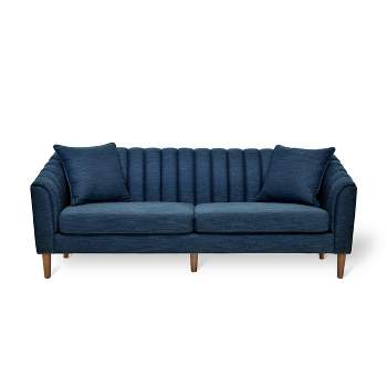 Ansonia Contemporary Fabric 3 Seater Sofa - Christopher Knight Home