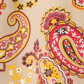 new khaki playful paisley