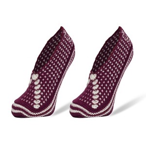 Crochet Hand Knit Slippers for Women Socks 1 Pair Shoe Size 5-7 - 1 of 3