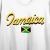 Jamaica Flag Crew Neck Short Sleeve Women's White Crop Top - image 2 of 3