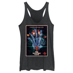 Women's Stranger Things Retro Hellfire Club Poster Racerback Tank Top - 1 of 4