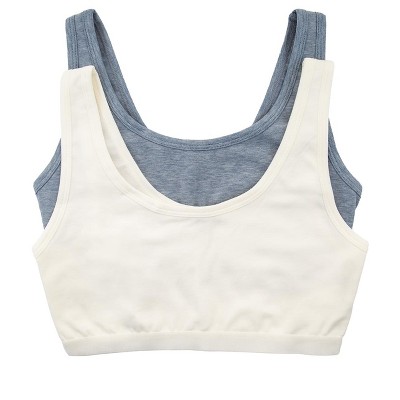 Felina Women's Organic Cotton Stretch Camisole 2-Pack (Cloud Sky, Medium)