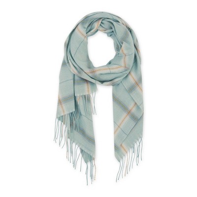 Design Imports Caroline Plaid Scarf - Sage