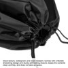 Unique Bargains Oxford Cloth Double Drawstrings Storage Bag Black - 4 of 4