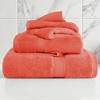 Egyptian Cotton Ultra Plush Quick Dry Towel and Washcloth Set by Blue Nile Mills - 2 of 4