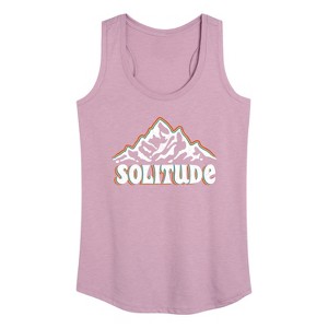 Women's - Instant Message - Solitude Mountains Graphic Racerback Tank - 1 of 4