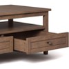 NicBex Coffee Table with Storage, 2-Tier Wooden Table with Shelf & Drawers, Mid-Century Modern Center Table for Living Room - 4 of 4