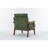Sapphtopaz Modern Accent Chair with Thick Chenille Upholstered Ergonomic Lounge Chair with Armrest Mid-Century Chairs for Living Room, Bedroom - 3 of 4