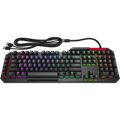 HP OMEN Sequencer Keyboard - Cable Connectivity - USB Interface - Windows - Mechanical Keyswitch - Black