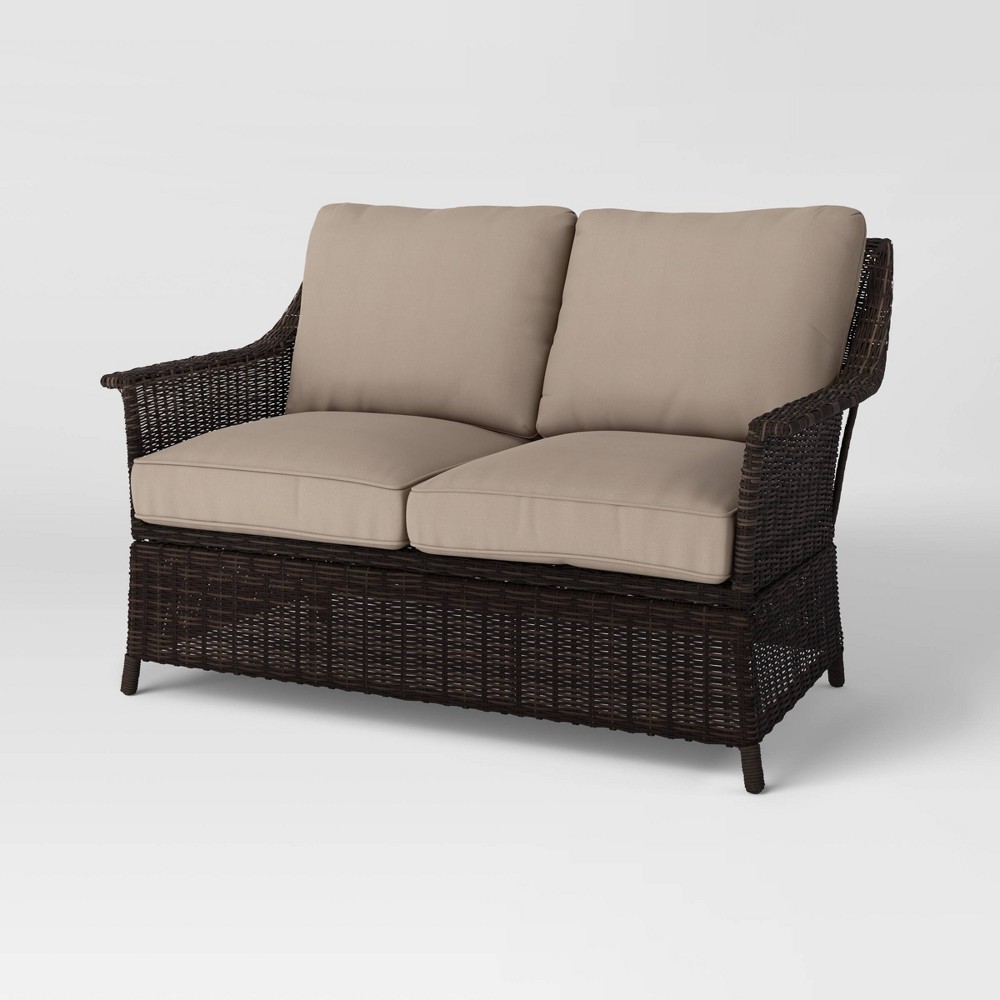 Threshold 2025 wicker loveseat