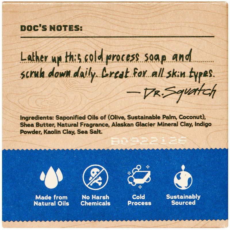 DR. SQUATCH Men&#39;s All Natural Bar Soap - Fresh Falls - Clean Breeze Scent - 5oz, 2 of 7