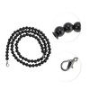 Unique Bargains Faux Pearl Handbag Strap Black 1 Pc - 3 of 4